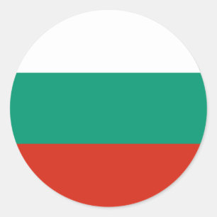 Bulgaarse vlag ronde sticker