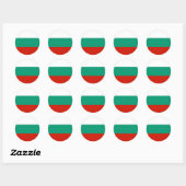 Bulgaarse vlag ronde sticker (Vel)