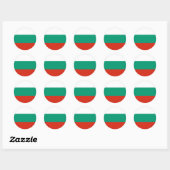 Bulgaarse vlag ronde sticker (Vel)