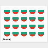 Bulgaarse vlag ronde sticker (Vel)