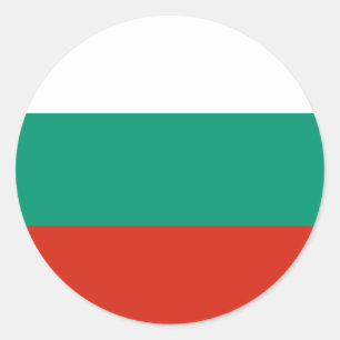 Bulgaarse vlag ronde sticker