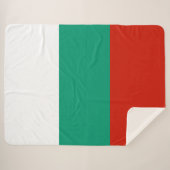 Bulgaarse vlag sherpa deken (Voorkant (horizontaal))