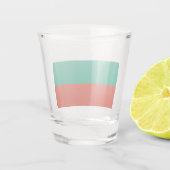 Bulgaarse vlag shot glas (Achterkant)