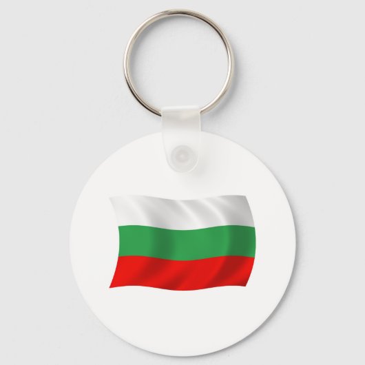 Bulgaarse Vlag Sleutelhanger (Voorkant)