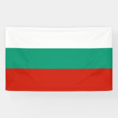 Bulgaarse vlag spandoek (Horizontaal)