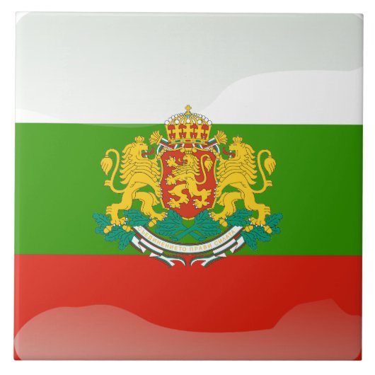 Bulgaarse vlag tegeltje (Voorkant)