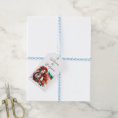 Bulgaarse Vlag Traditie Folklore Vrouw Rode Rozen Cadeaulabel (Met Touw)