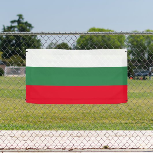 Bulgaarse vlag van Bulgaarse douane banner teken (Insitu)