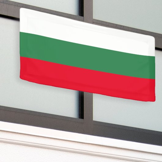 Bulgaarse vlag van Bulgaarse douane banner teken (Buitenkant Gebouw)