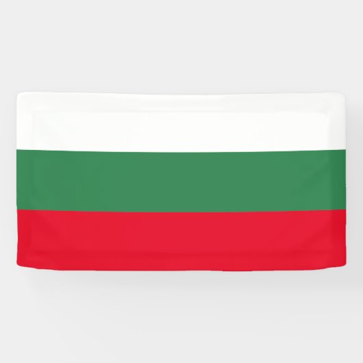 Bulgaarse vlag van Bulgaarse douane banner teken (Horizontaal)