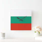 Bulgaarse vlag vierkante klok (Huis)