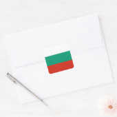 Bulgaarse vlag vierkante sticker (Envelop)