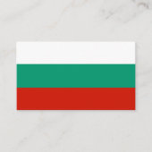 Bulgaarse vlag visitekaartje (Voorkant)