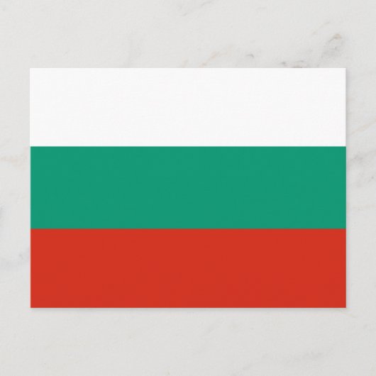 Bulgaarse vlag, vlag van Bulgarije Briefkaart (Voorkant)