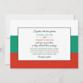 Bulgaarse vlag, vlag van Bulgarije bruiloft Kaart (Voorkant)