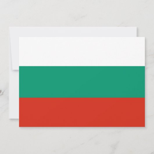 Bulgaarse vlag, vlag van Bulgarije bruiloft Kaart (Achterkant)