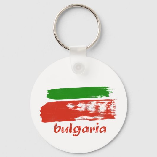 Bulgaarse vlag voor grunge sleutelhanger (Voorkant)