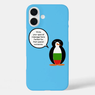 Bulgaarse Vlag Wilde Dieren Pinguïn Persoonlijke C iPhone 16 Plus Hoesje