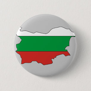 Bulgaarse vlaggenkaart ronde button 5,7 cm