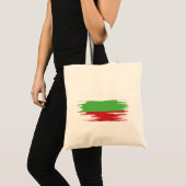 Bulgaarse Vlaggenpenselen Tote Bag (Voorkant (product))