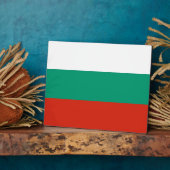 Bulgaarse vlaggenPlaque Fotoplaat (Zijkant)