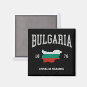 Bulgaarse Vlagkaart Magneet (Voorkant / Achterkant)
