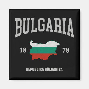 Bulgaarse Vlagkaart Magneet