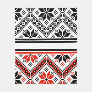 Bulgaarse volkskunst fleece deken