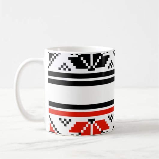 Bulgaarse volkskunst koffiemok (Links)