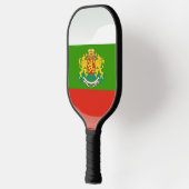 Bulgaarse wapenschild pickleball paddle (Links)
