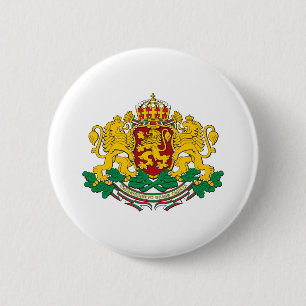 Bulgaarse wapenschild ronde button 5,7 cm