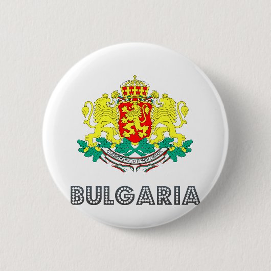 Bulgaarse wapenschild ronde button 5,7 cm (Voorkant)