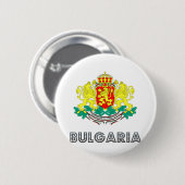 Bulgaarse wapenschild ronde button 5,7 cm (Voorkant /achterkant)