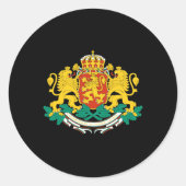 Bulgaarse wapenschild ronde sticker (Voorkant)