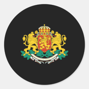 Bulgaarse wapenschild ronde sticker