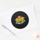 Bulgaarse wapenschild ronde sticker (Envelop)
