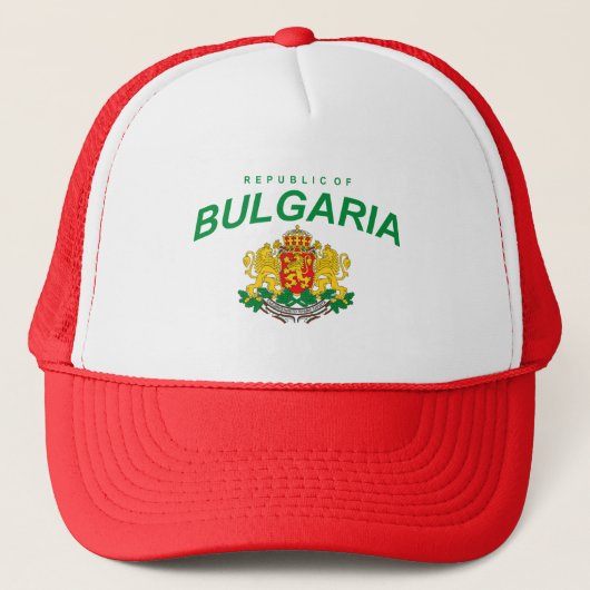 Bulgaarse wapenschild trucker pet (Voorkant)