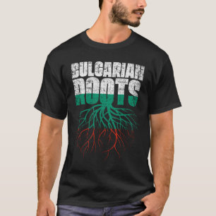 Bulgaarse wortels Bulgaarse erfgoedvlag T-shirt