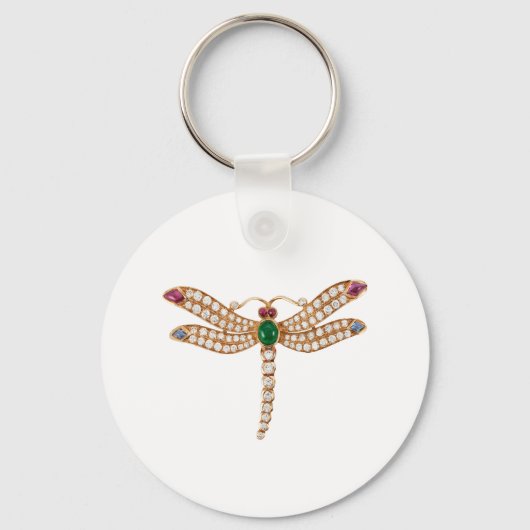 BULGARI DIAMOND DRAGONFLY. BEAUTIEF BLEMEN SLEUTELHANGER (Voorkant)