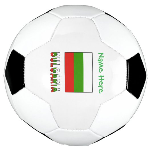 Bulgaria Bulgarian Flag Green Personalized Name Voetbal (Gedraaid)