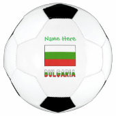 Bulgaria Bulgarian Flag Green Personalized Name Voetbal (Voorkant)