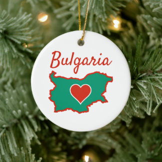 Bulgaria Map Keramisch Ornament