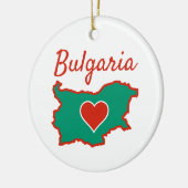 Bulgaria Map Keramisch Ornament (Links)