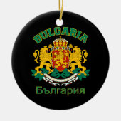 BULGARIA-versiering - pas aan Keramisch Ornament (Voorkant)