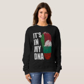 Bulgarian And Belarusian Mix DNA Flag Heritage Trui (Voorkant volledig)