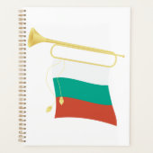 Bulgarian Flag and Bugle Planner (Voorkant)