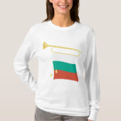 Bulgarian Flag and Bugle T-shirt (Voorkant)