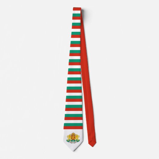 Bulgarian Flag & Coat of Arms, Flag of Bulgaria Stropdas (Voorkant)