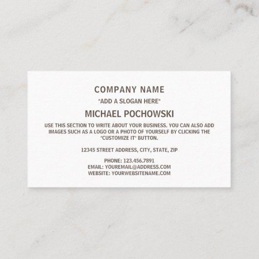 Bulgarian Flag & Coat of Arms, Flag of Bulgaria Visitekaartje (Achterkant)