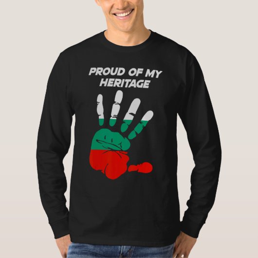 Bulgarian Flag Printed Palm T-shirt (Voorkant)